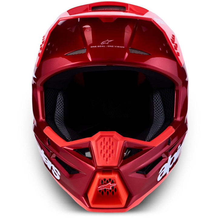 Casque Alpinestars s-m3 radium rouge/blanc | Oxmoto
