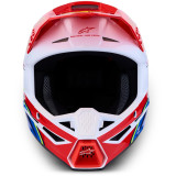 Casque Alpinestars s-m3 falcon rouge/blanc | Oxmoto