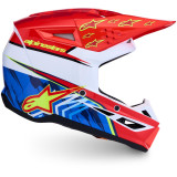 Casque Alpinestars s-m3 falcon rouge/blanc | Oxmoto