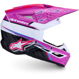 Casque Alpinestars s-m3 falcon violet/blanc | Oxmoto