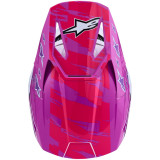 Casque Alpinestars s-m3 falcon violet/blanc | Oxmoto
