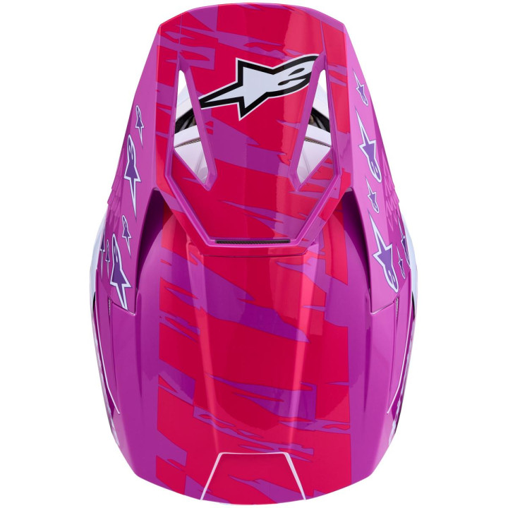 Casque Alpinestars s-m3 falcon violet/blanc | Oxmoto