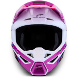 Casque Alpinestars s-m3 falcon violet/blanc | Oxmoto