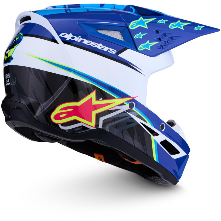 Casque Alpinestars s-m3 falcon bleu/rose | Oxmoto