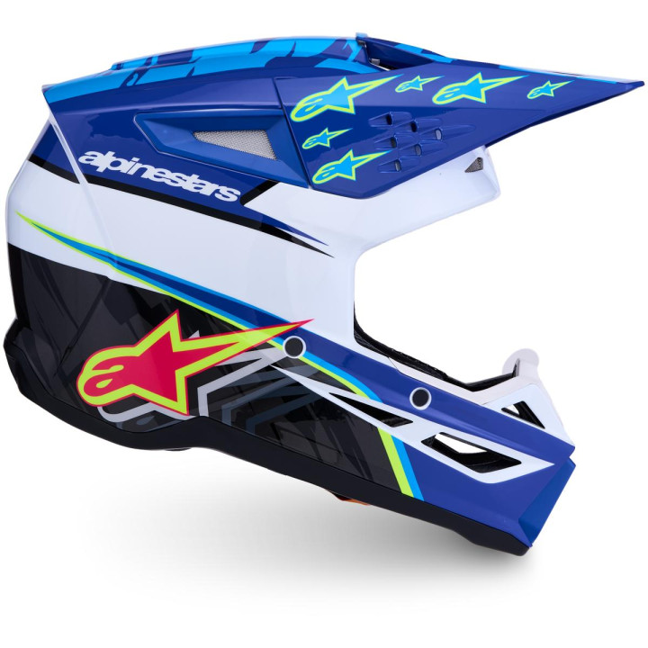 Casque Alpinestars s-m3 falcon bleu/rose | Oxmoto