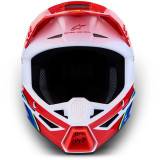 Casque Alpinestars s-m3 falcon enfant rouge/blanc | Oxmoto