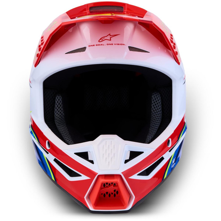 Casque Alpinestars s-m3 falcon enfant rouge/blanc | Oxmoto