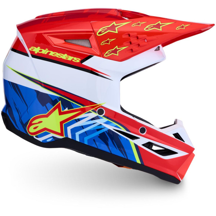 Casque Alpinestars s-m3 falcon enfant rouge/blanc | Oxmoto