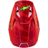 Casque Alpinestars s-m3 falcon enfant rouge/blanc | Oxmoto