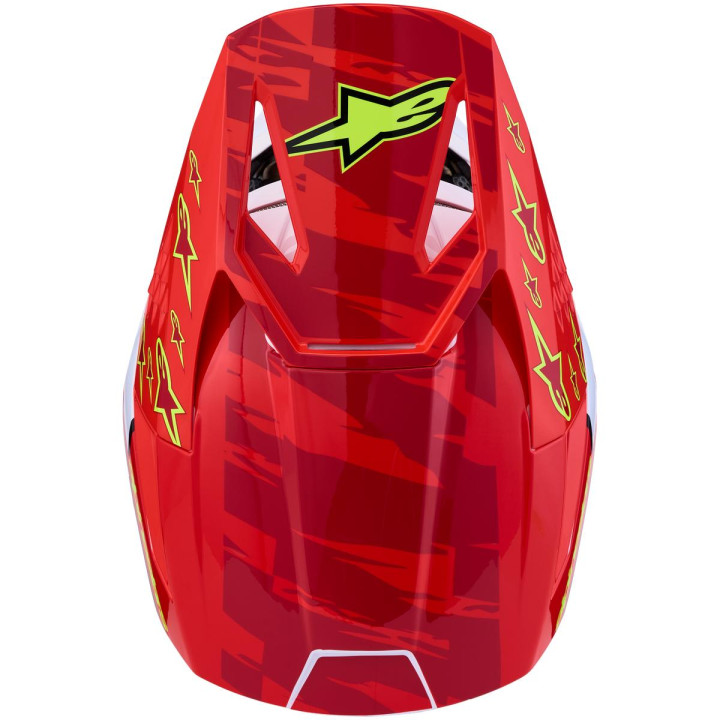 Casque Alpinestars s-m3 falcon enfant rouge/blanc | Oxmoto