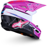 Casque Alpinestars s-m3 falcon enfant violet/blanc | Oxmoto