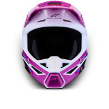 Casque Alpinestars s-m3 falcon enfant violet/blanc | Oxmoto
