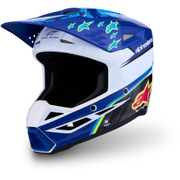 Casque Alpinestars s-m3 falcon enfant bleu/rose | Oxmoto