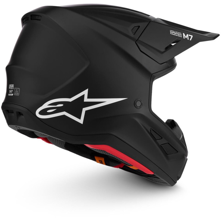 Casque Alpinestars s-m7 solid noir 8301326-110-XS | Oxmoto