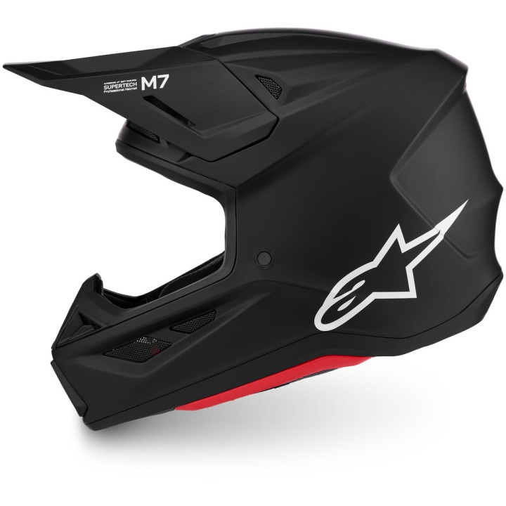 Casque Alpinestars s-m7 solid noir 8301326-110-XS | Oxmoto