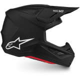Casque Alpinestars s-m7 solid noir 8301326-110-XS | Oxmoto