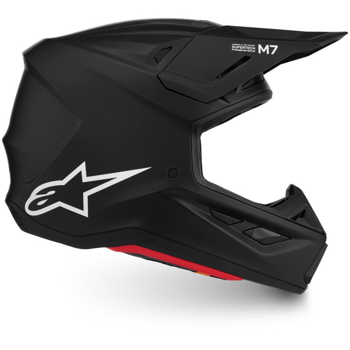 Casque Alpinestars s-m7 solid noir 8301326-110-XS | Oxmoto
