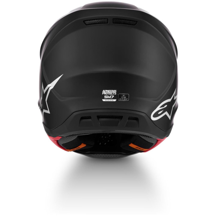 Casque Alpinestars s-m7 solid noir 8301326-110-XS | Oxmoto