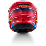Casque Alpinestars s-m7 cast rouge/jaune | Oxmoto