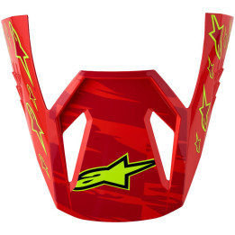 Visiere Alpinestars s-m3 falcon rouge/blanc | Oxmoto