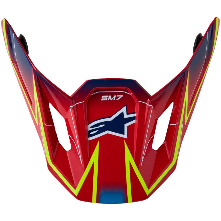 Visiere Alpinestars s-m7 cast rouge/jaune | Oxmoto