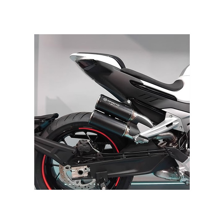 Silencieux double sorties CFMOTO 800 nk noir euro 5 | Oxmoto