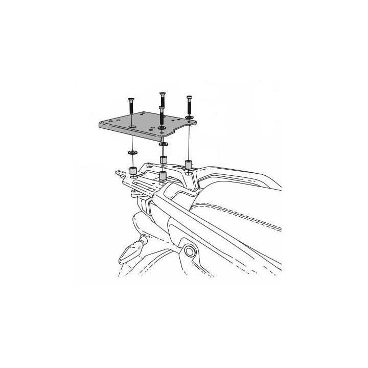 Fixation SHAD top master CFMOTO mt/mt-x pour top-case