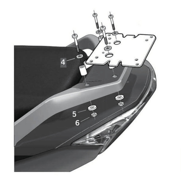 Fixation SHAD top master daelim 1062234 | Oxmoto