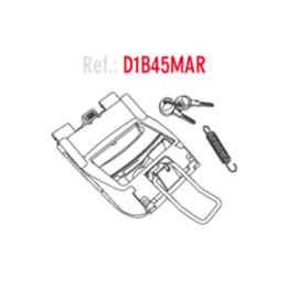 Serrure complète SHAD sh40/45 | Oxmoto