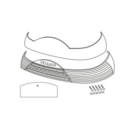 Catadioptres SHAD sh46 rouge | Oxmoto