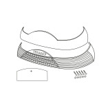 Catadioptres SHAD sh46 rouge | Oxmoto