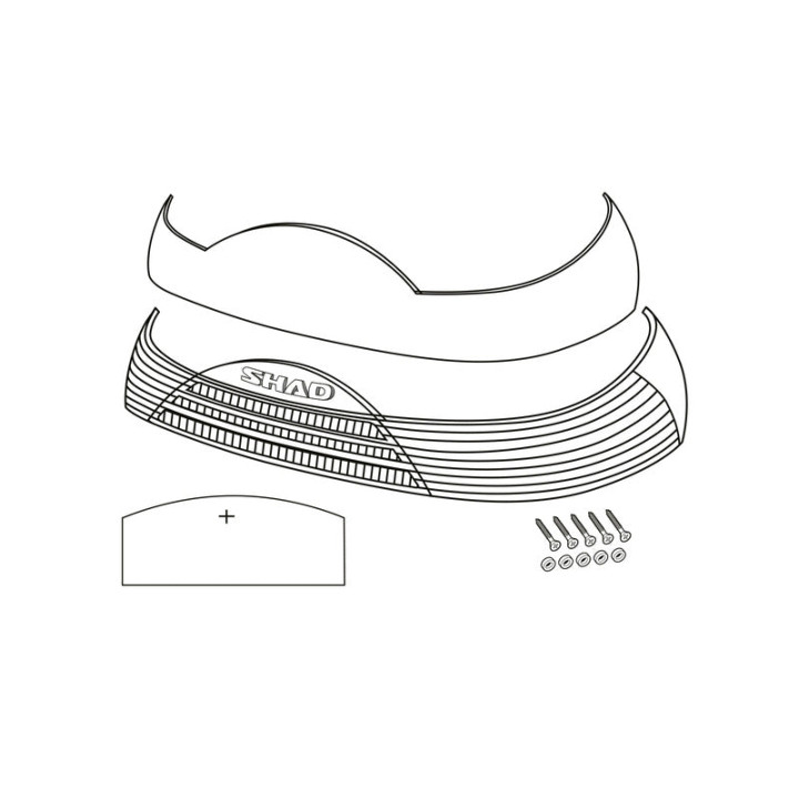 Catadioptres SHAD sh46 rouge | Oxmoto