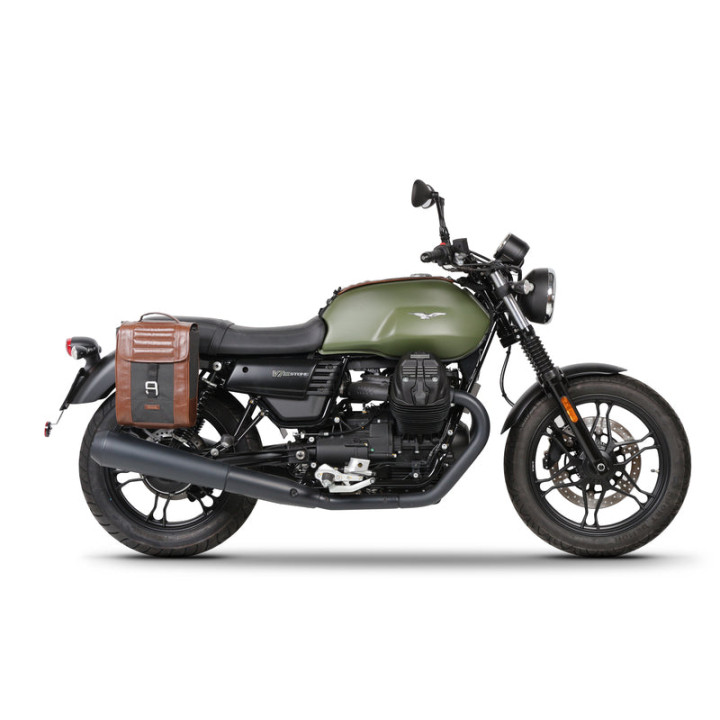 Fixation SHAD valise latérale café racer motoguzzi v7