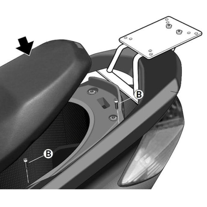 Fixation SHAD top master Yamaha 1062691 | Oxmoto
