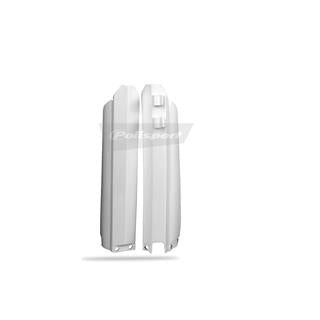 Protections de fourche Polisport blanc Yamaha | Oxmoto
