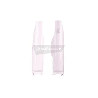 Protections de fourche Polisport blanc kawasaki/suzuki