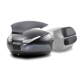 Top case + dosseret SHAD sh48 dg dark grey | Oxmoto