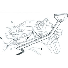 Fixation SHAD top master Suzuki 1062552 | Oxmoto