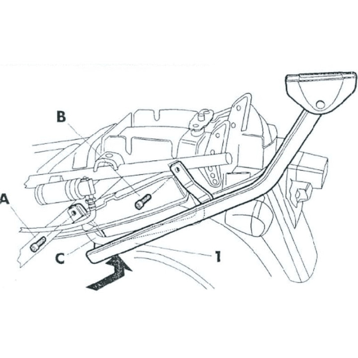 Fixation SHAD top master Suzuki 1062552 | Oxmoto