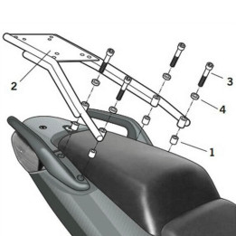 Fixation SHAD top master Honda 1062364 | Oxmoto