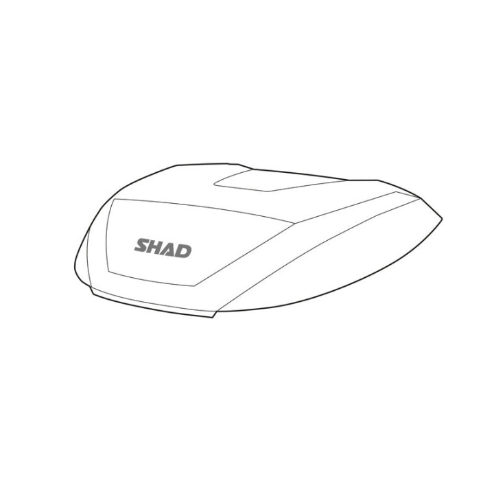 Couvercle SHAD sh59x aluminium | Oxmoto