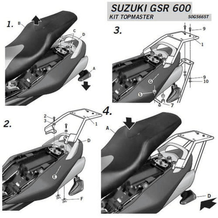 Fixation SHAD top master Suzuki 1062560 | Oxmoto