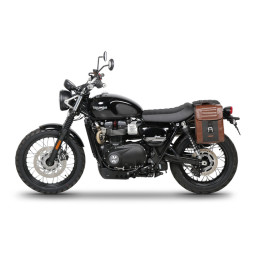 Fixation SHAD valise latérale café racer Triumph scrambler