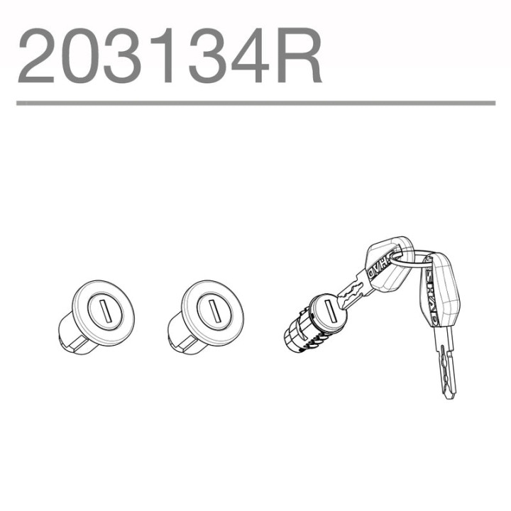 Serrure complète SHAD sh35/sh36 | Oxmoto