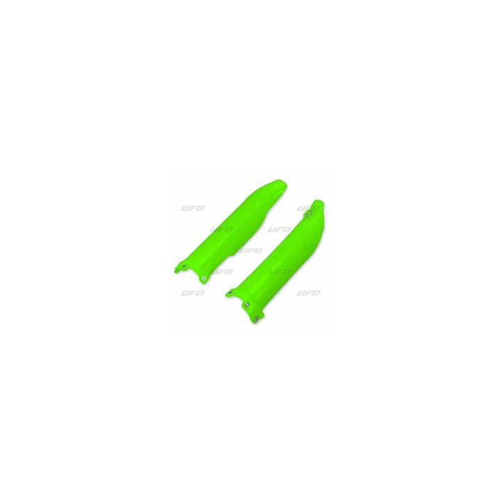 Protections de fourche UFO vert fluo Kawasaki kx450f