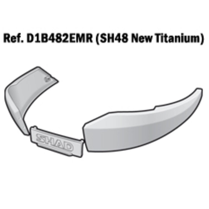 Enjoliveurs SHAD sh48 titane | Oxmoto
