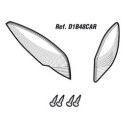 Catadioptres SHAD sh48 blanc | Oxmoto