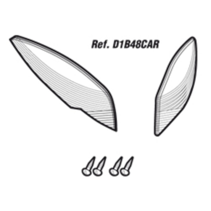 Catadioptres SHAD sh48 blanc | Oxmoto