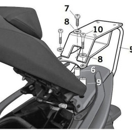 Fixation SHAD top master Yamaha 1062740 | Oxmoto