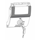Serrure complète SHAD sh48 new titanium | Oxmoto